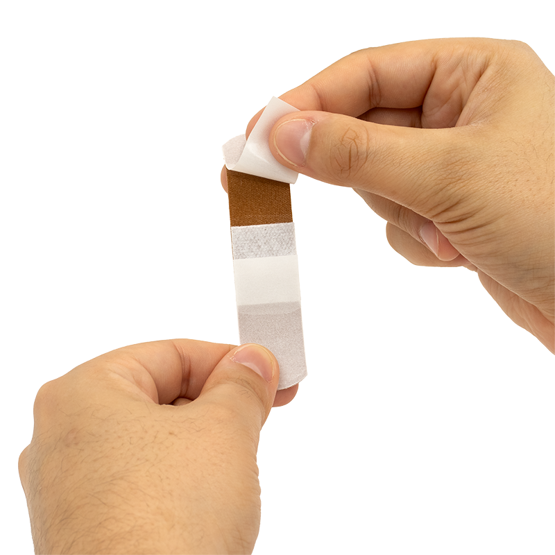 ColorFit Adhesive Fabric Bandages - Brown, 3/4" x 3" - 1500 pcs per Box/12 Boxes per Case