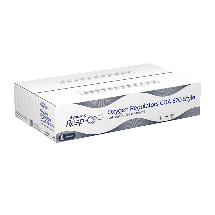 CGA 870 Oxygen Regulator - 0-4 LPM - 5 per Case