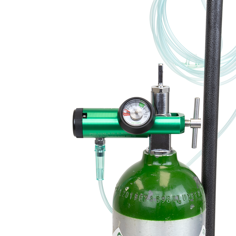CGA 870 Oxygen Regulator - 0-15 LPM - 5 per Case
