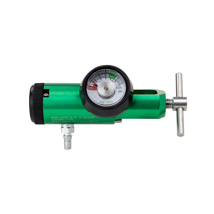 CGA 870 Mini Oxygen Regulator - 0-4 LPM - 5 per Case