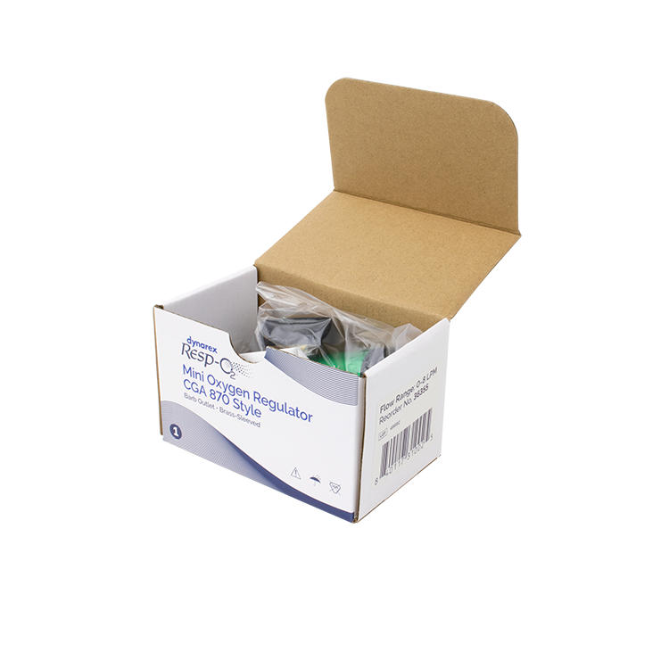 CGA 870 Mini Oxygen Regulator - 0-8 LPM - 5 per Case