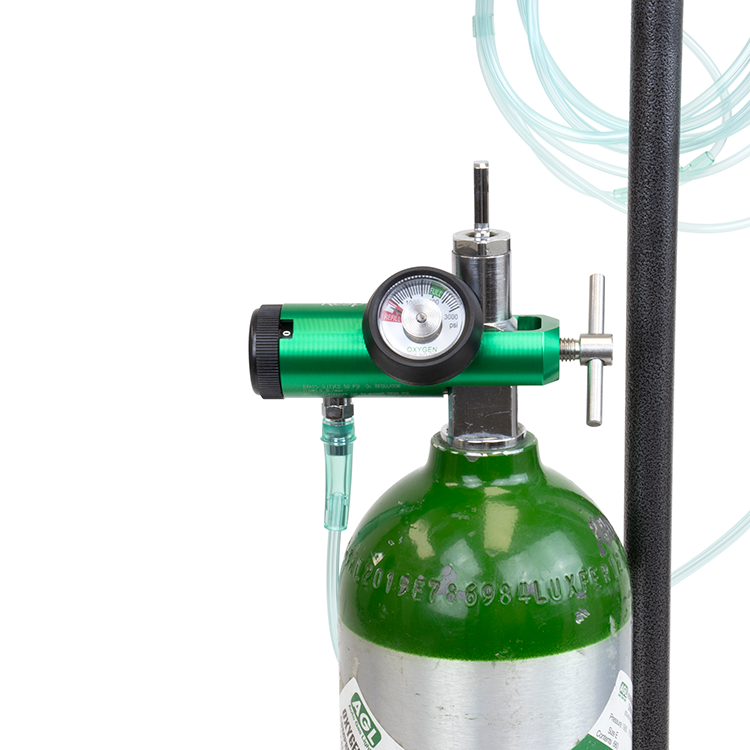 CGA 870 Mini Oxygen Regulator - 0-8 LPM - 5 per Case