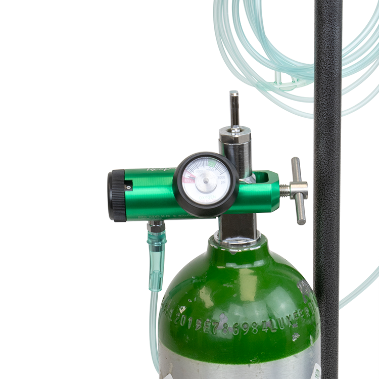 CGA 870 Mini Oxygen Regulator - 0-15 LPM - 5 per Case