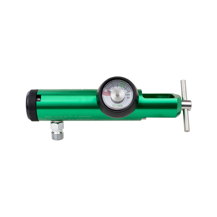 CGA 870 Extended Oxygen Regulator - 0-15 LPM - 5 per Case