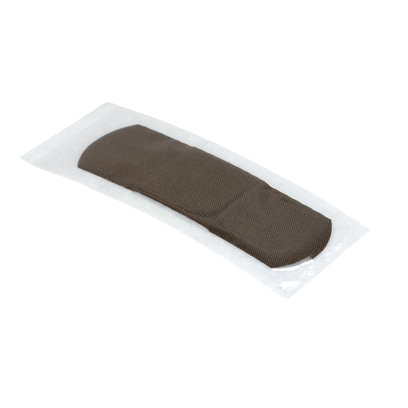 ColorFit Adhesive Fabric Bandages - Dark Brown, 1” x 3” - 1500 pcs per Box/12 Boxes per Case