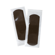 ColorFit Adhesive Fabric Bandages - Dark Brown, 1” x 3” - 100 pcs per Box/24 Boxes per Case