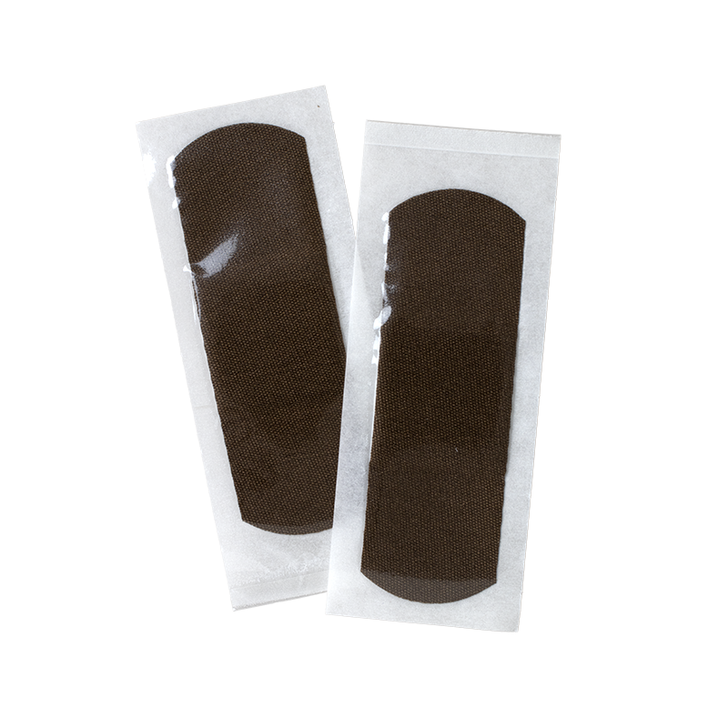 ColorFit Adhesive Fabric Bandages - Dark Brown, 1” x 3” - 100 pcs per Box/24 Boxes per Case
