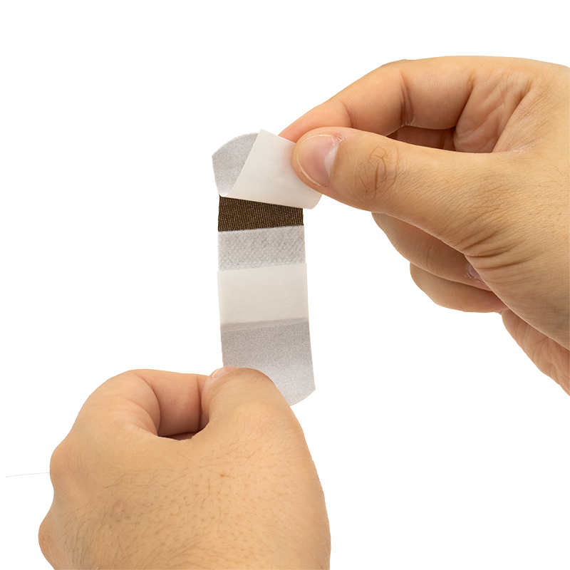 ColorFit Adhesive Fabric Bandages - Dark Brown, 1” x 3” - 1500 pcs per Box/12 Boxes per Case