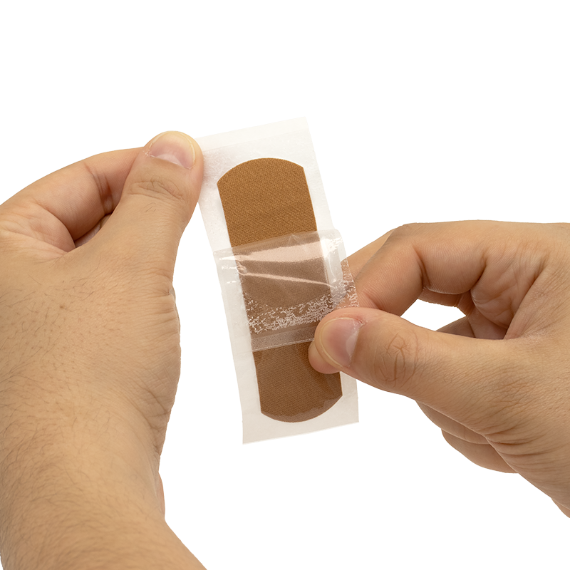 ColorFit Adhesive Fabric Bandages - Brown, 1” x 3” - 100 pcs per Box/24 Boxes per Case