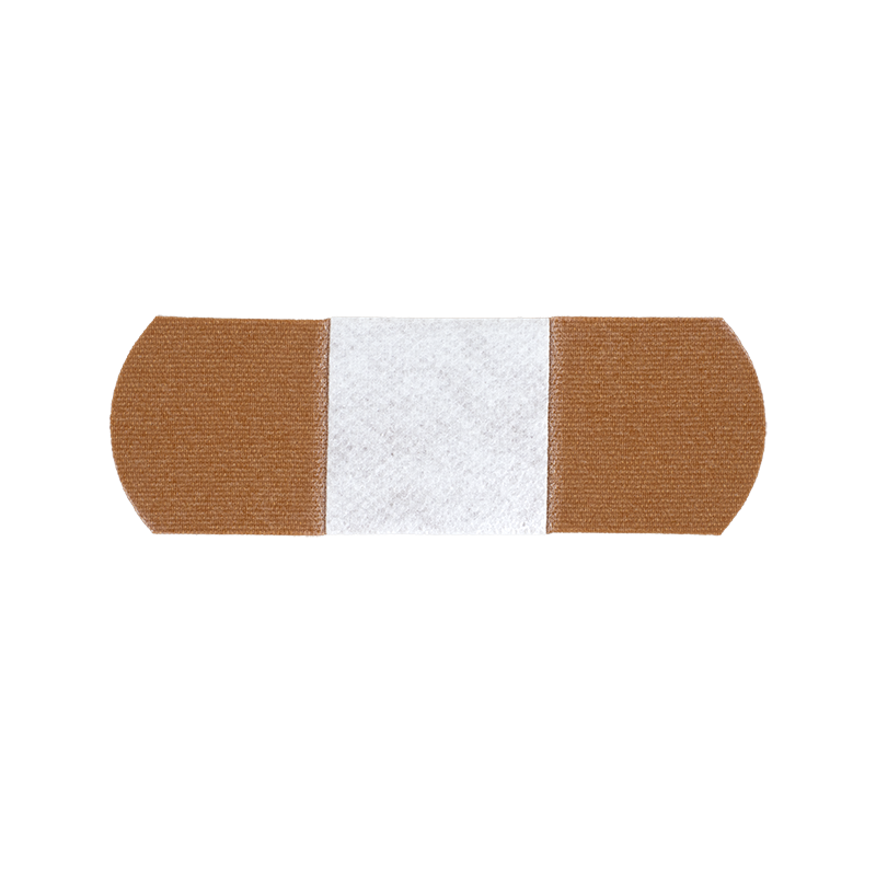 ColorFit Adhesive Fabric Bandages - Brown, 1” x 3” - 100 pcs per Box/24 Boxes per Case