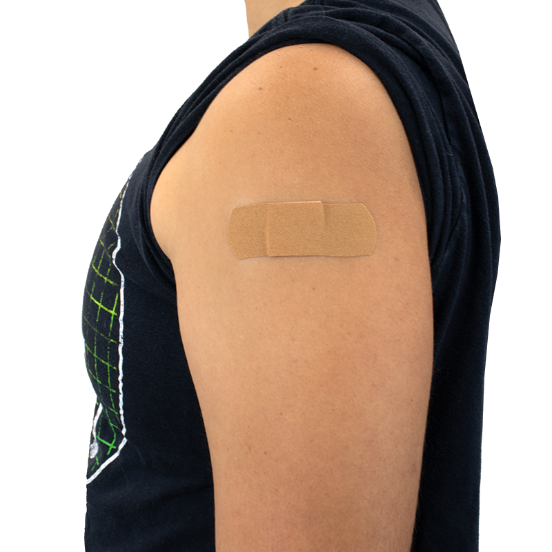 ColorFit Adhesive Fabric Bandages - Brown, 1” x 3” - 100 pcs per Box/24 Boxes per Case