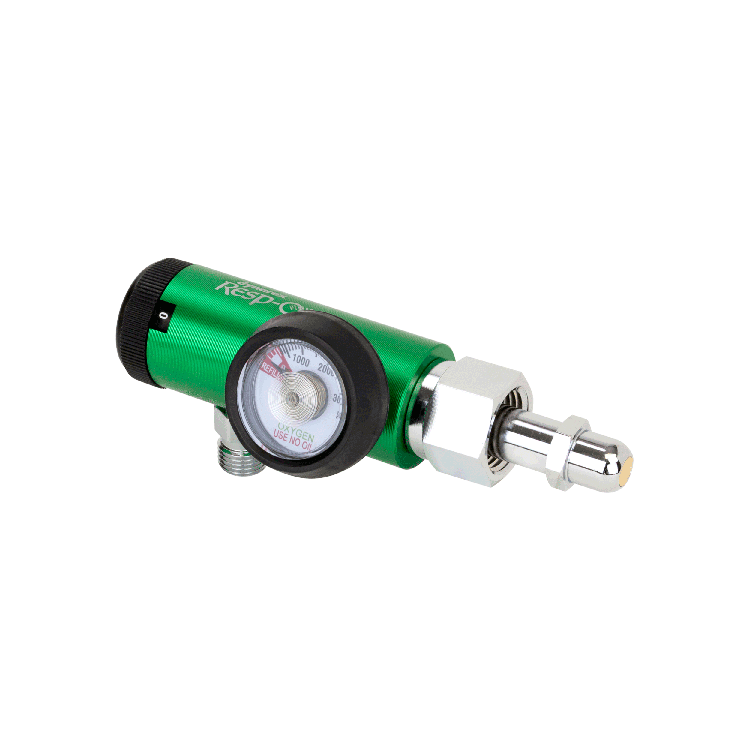 CGA 540 Style Oxygen Regulator - 0-8 LPM