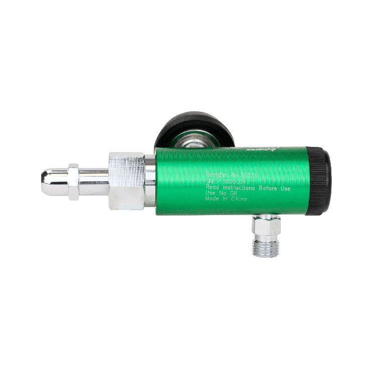 CGA 540 Style Oxygen Regulator - 0-8 LPM