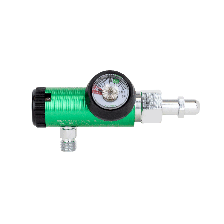 CGA 540 Style Oxygen Regulator - 0-15 LPM