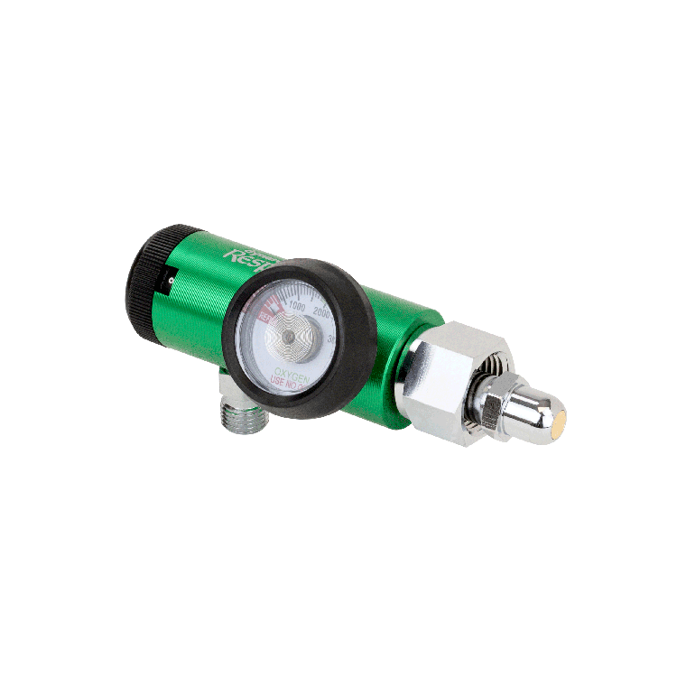 CGA 540 Style Mini Oxygen Regulator - 0-8 LPM