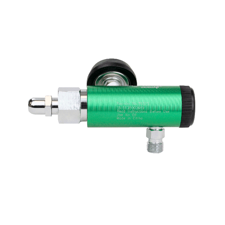CGA 540 Style Mini Oxygen Regulator - 0-8 LPM