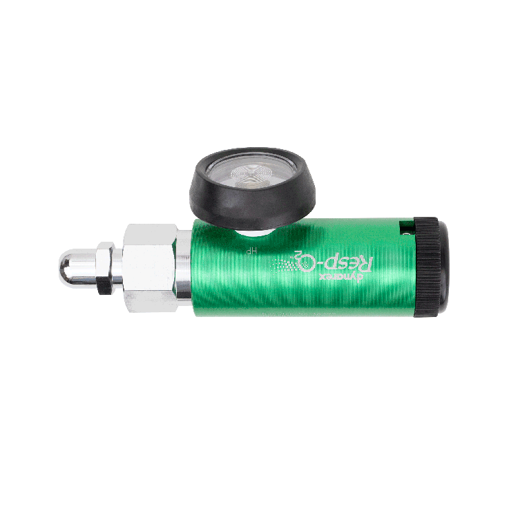CGA 540 Style Mini Oxygen Regulator - 0-8 LPM