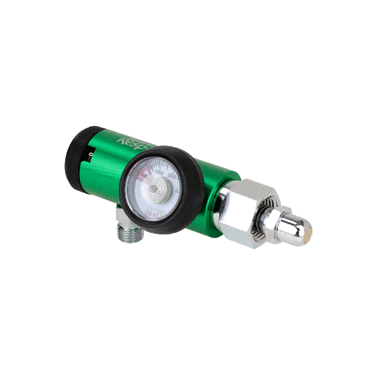 CGA 540 Style Mini Oxygen Regulator - 0-15 LPM