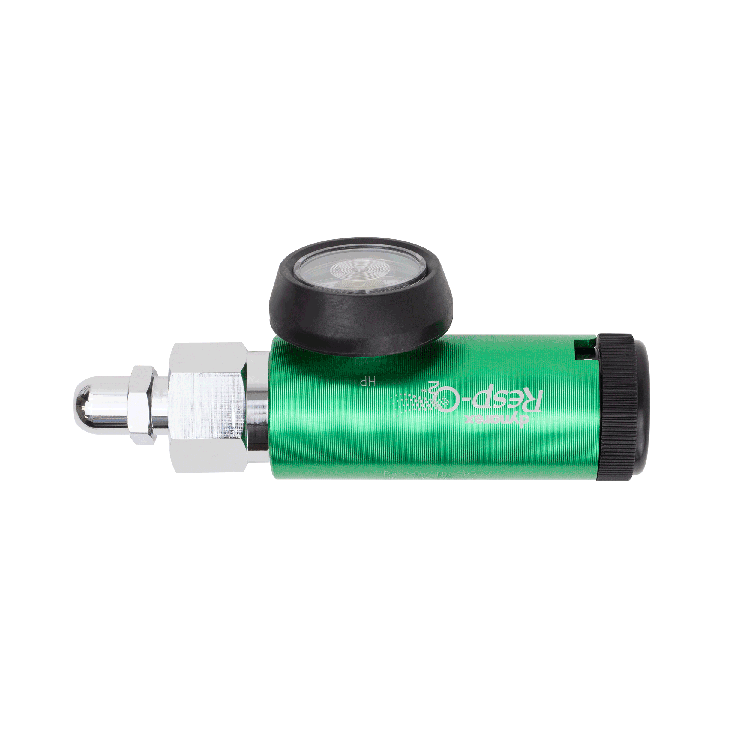 CGA 540 Style Mini Oxygen Regulator - 0-15 LPM