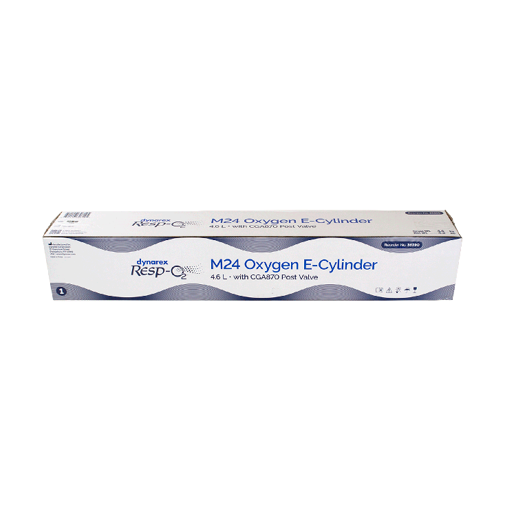 M24 - Oxygen E-Cylinder (post valve), 4.55L1 per Case