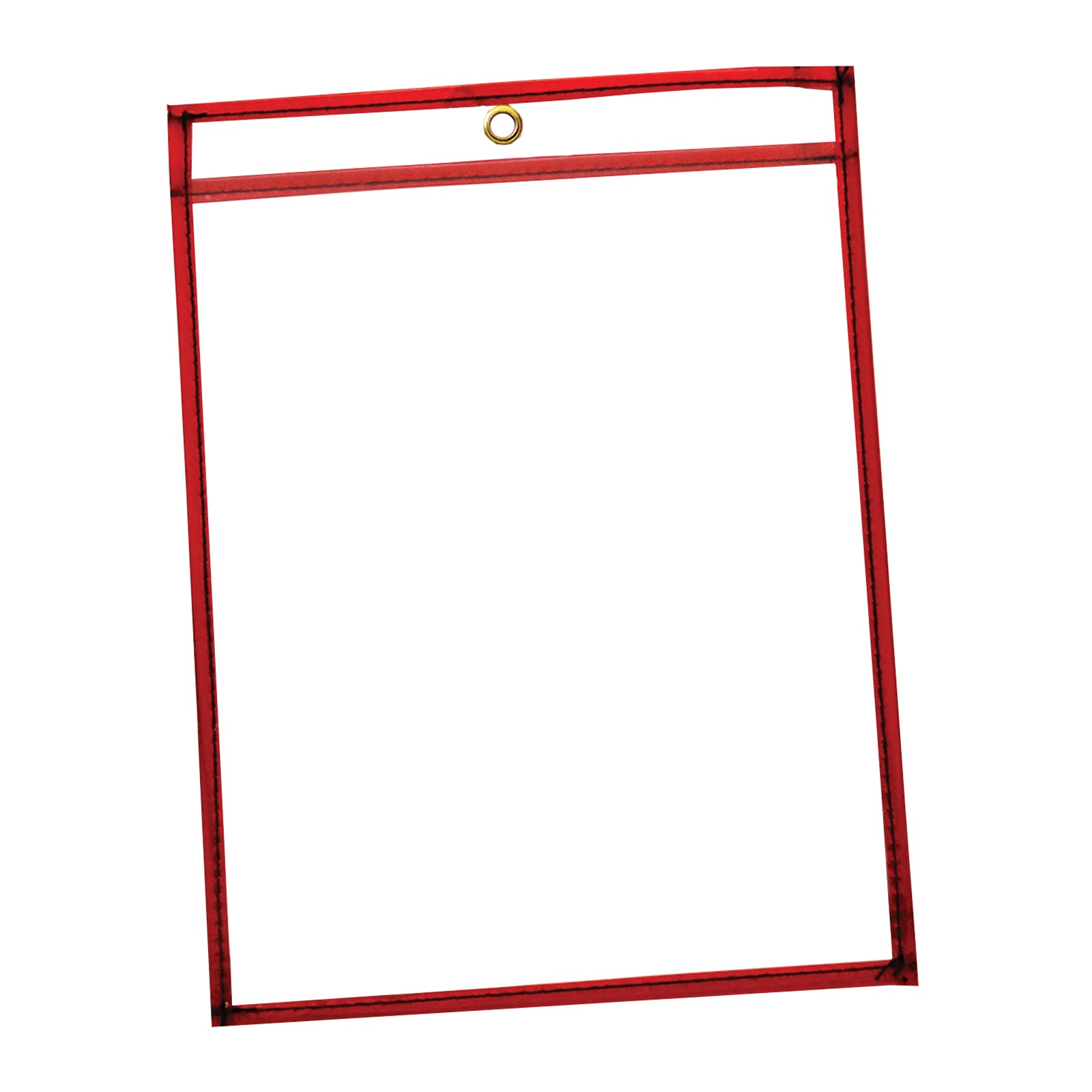 Dry Erase Pockets, 5 Assorted Neon Colors, 9" x 12", 10 Pockets