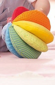 HABA Rainbow Fabric Baby Ball with 8 Different Sensory Effects