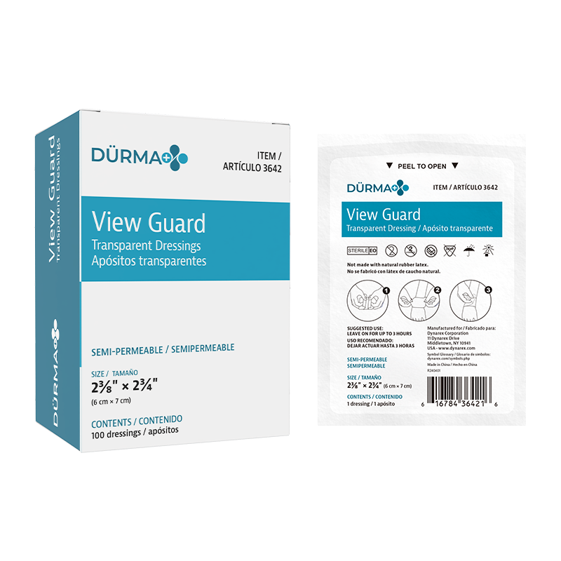 View Guard Transparent Dressings - Sterile, 2 3/8" x 2 3/4" - 100 pcs per Box/4 Boxes per Case
