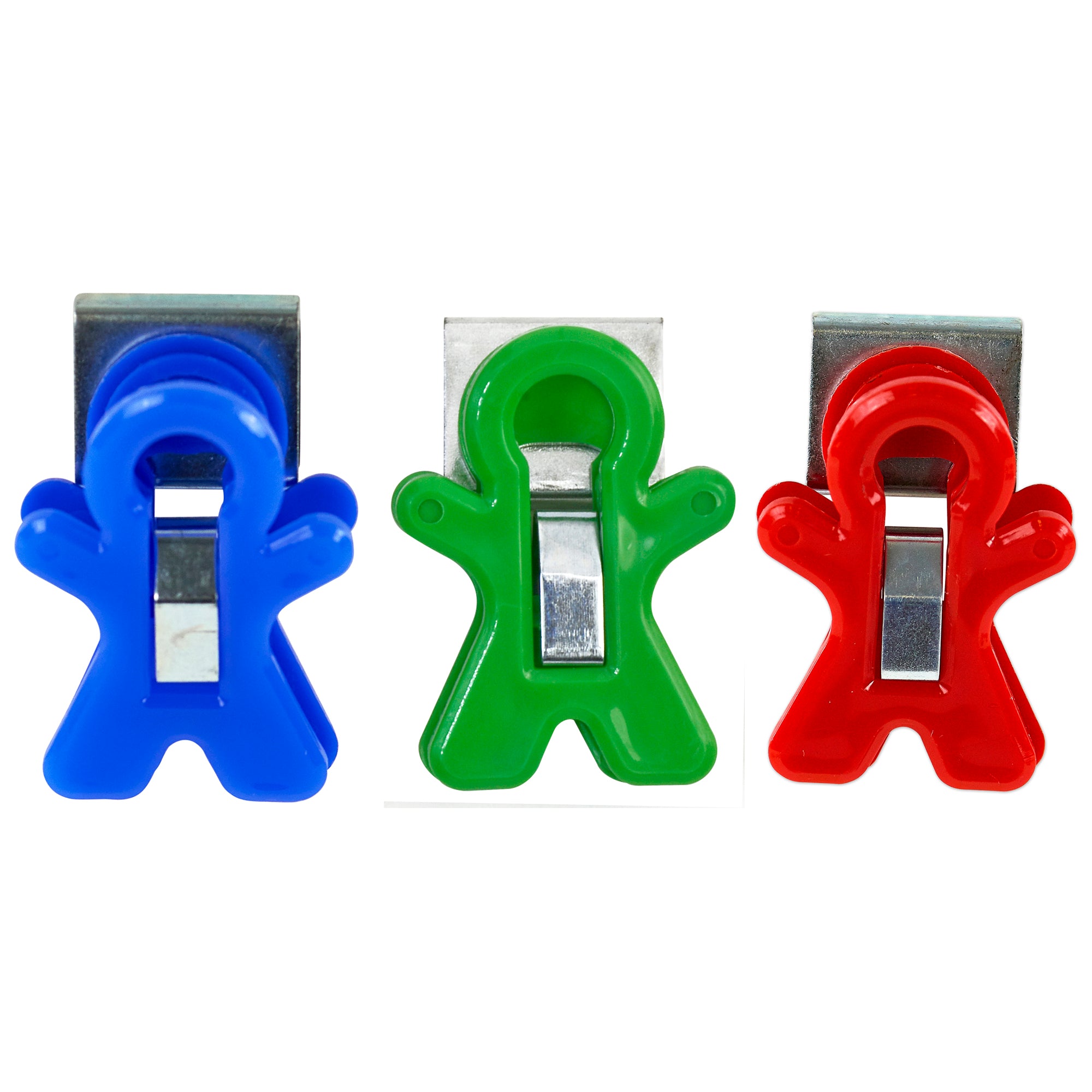 Magnet Man Magnetic Clip, Assorted Colors, Clamshell, Pack of 12