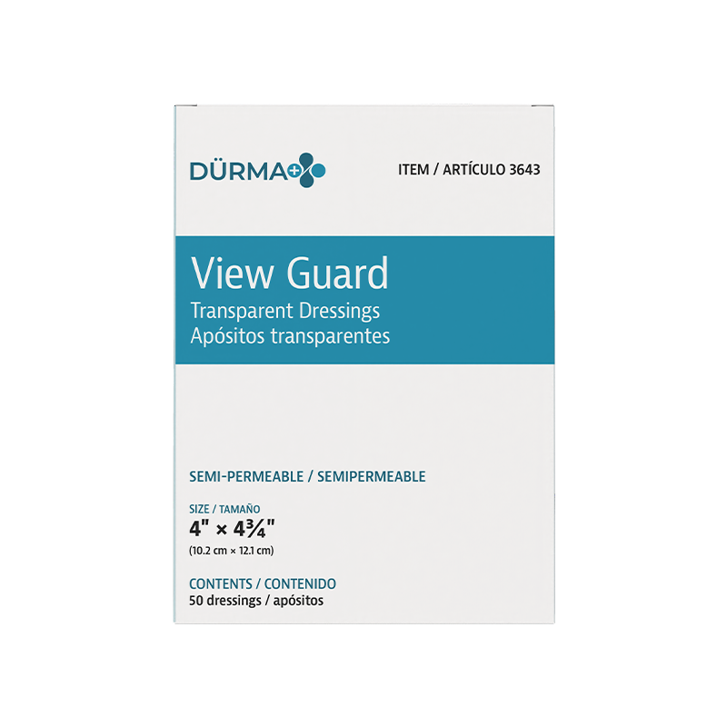 View Guard Transparent Dressings - Sterile, 4" x 4 3/4" - 50 pcs per Box/4 Boxes per Case