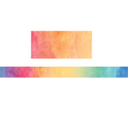 Watercolor Straight Border Trim