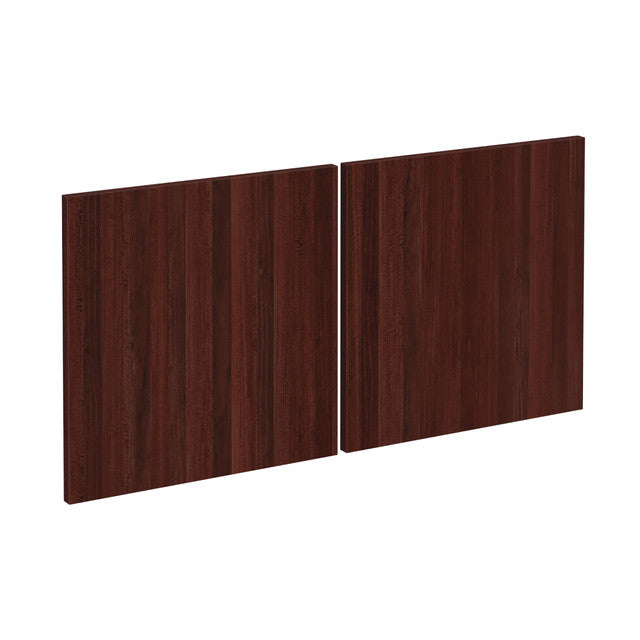 OfficeSource  Optional Laminate Doors for Open Hutch - Mahogany (fits OS144OH, OS208OH, OS1044OH or OS2044OH )