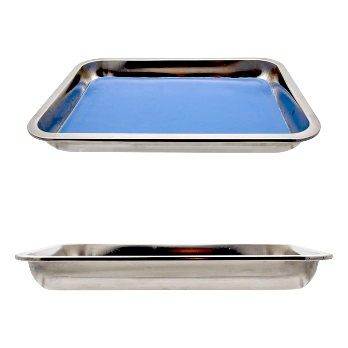 Dissecting Pan, Stainless Steel with Plastisol Pad, 13" x 9" x 2"