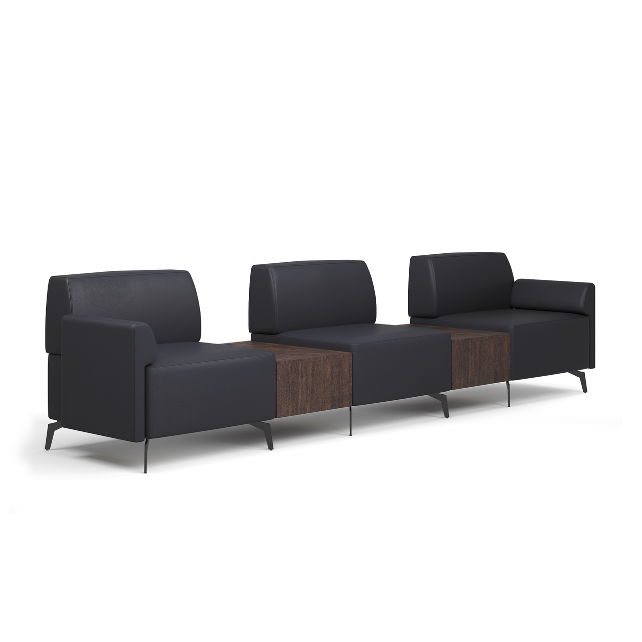 OfficeSource Saxon Typical OSTYP366 - Black/Walnut