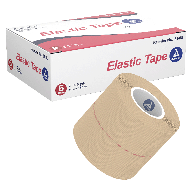 Elastic Tape, 2" x 5 yd, 12/6/cs - 6 pcs per Box/12 Boxes per Case