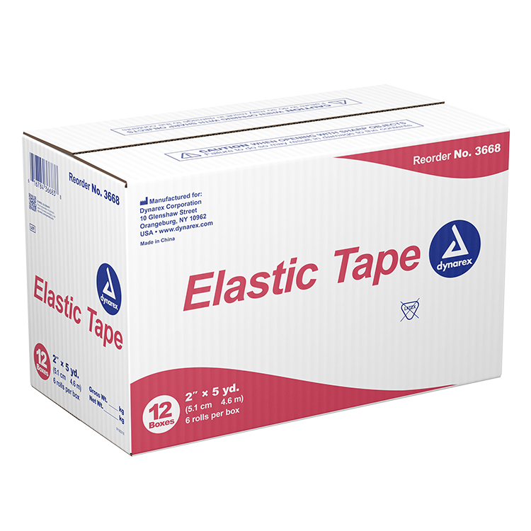 Elastic Tape, 2" x 5 yd, 12/6/cs - 6 pcs per Box/12 Boxes per Case