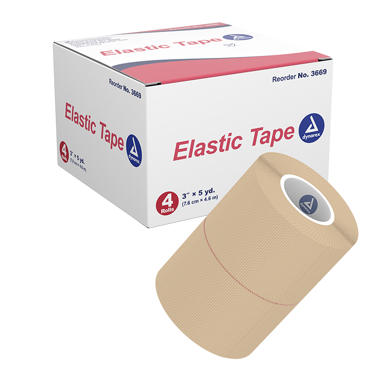 Elastic Tape, 3" x 5 yd, 12/4/cs - 4 pcs per Box/12 Boxes per Case