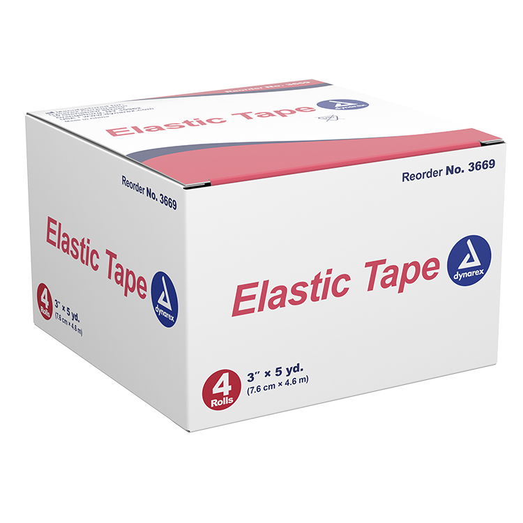 Elastic Tape, 3" x 5 yd, 12/4/cs - 4 pcs per Box/12 Boxes per Case
