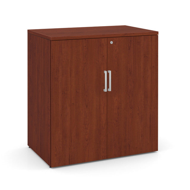 OfficeSource Storage & Wardrobe Cabinets Storage Cabinet - 35.5"W x 22"D - Cherry