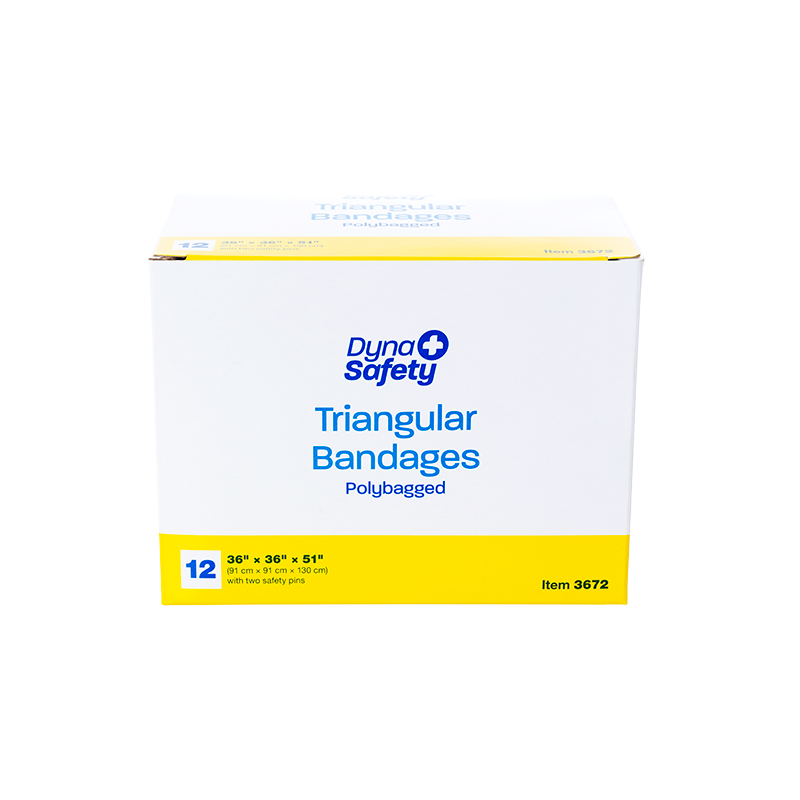 Triangular Bandages, 36" x 36" x 51" - 12 Cotton Bandages per Case