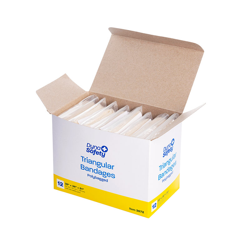 Triangular Bandages, 36" x 36" x 51" - 12 Cotton Bandages per Case