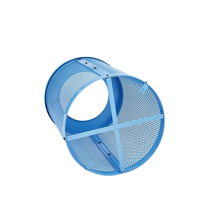 Alpine Industries Outdoor Diamond Steel Trash Can Frame, 36 Gallon, Blue