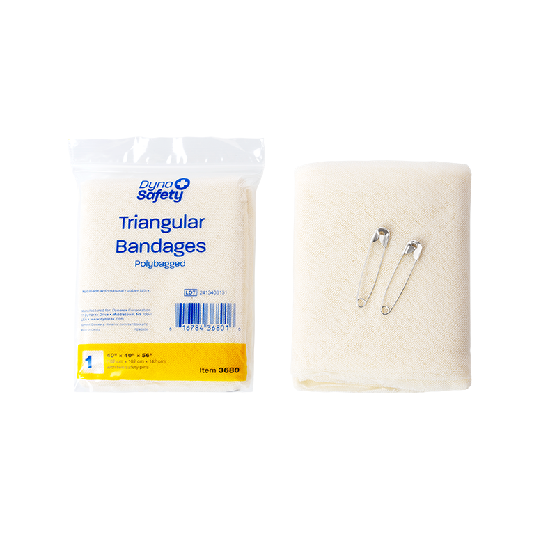 Triangular Bandages, 40" x 40" x 56" - 12 Cotton Bandages per Case