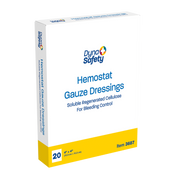 Hemostat Gauze Dressing, 4" x 4" - 20 pcs per Box/10 Boxes per Case