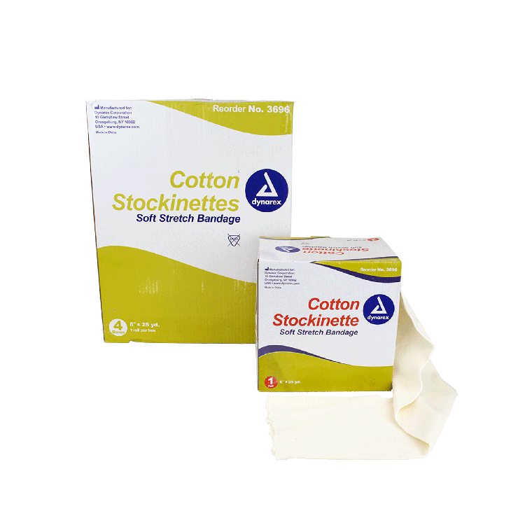 Cotton Stockinette, 6" x 25 yd - 4 rolls per Box