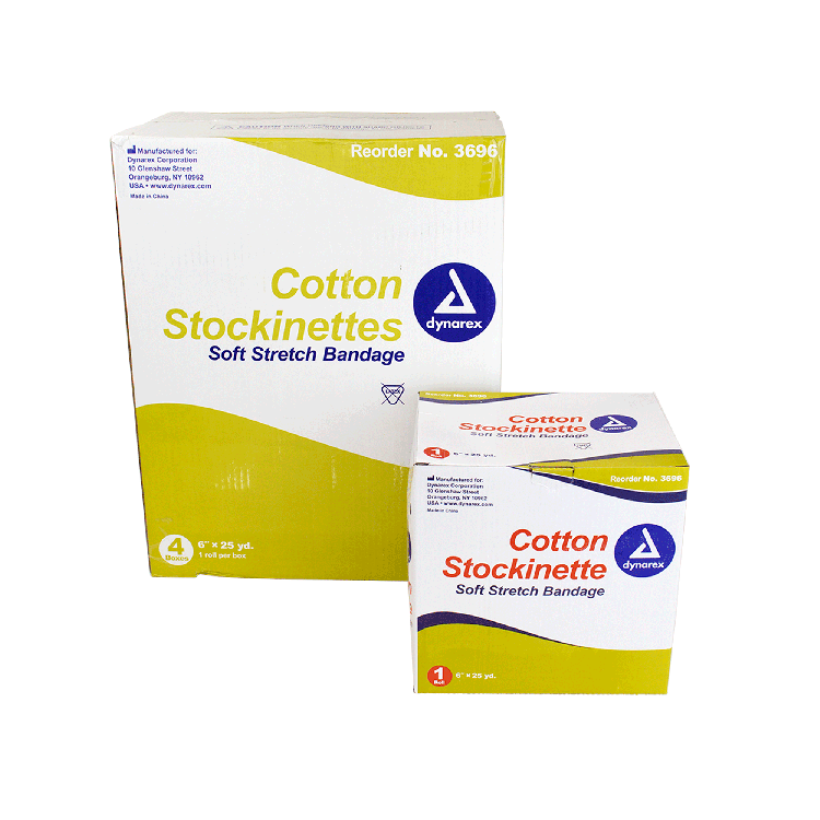 Cotton Stockinette, 6" x 25 yd - 4 rolls per Box
