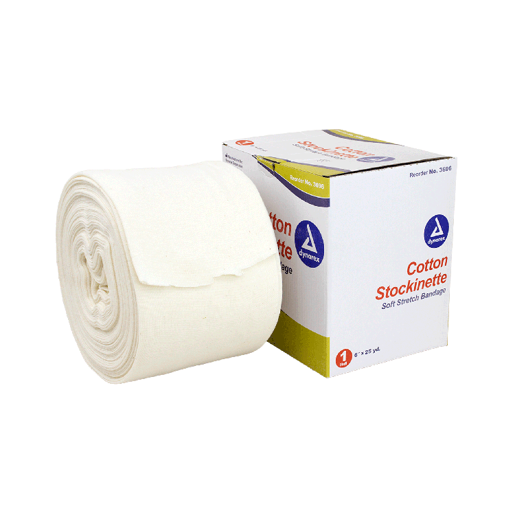 Cotton Stockinette, 6" x 25 yd - 4 rolls per Box
