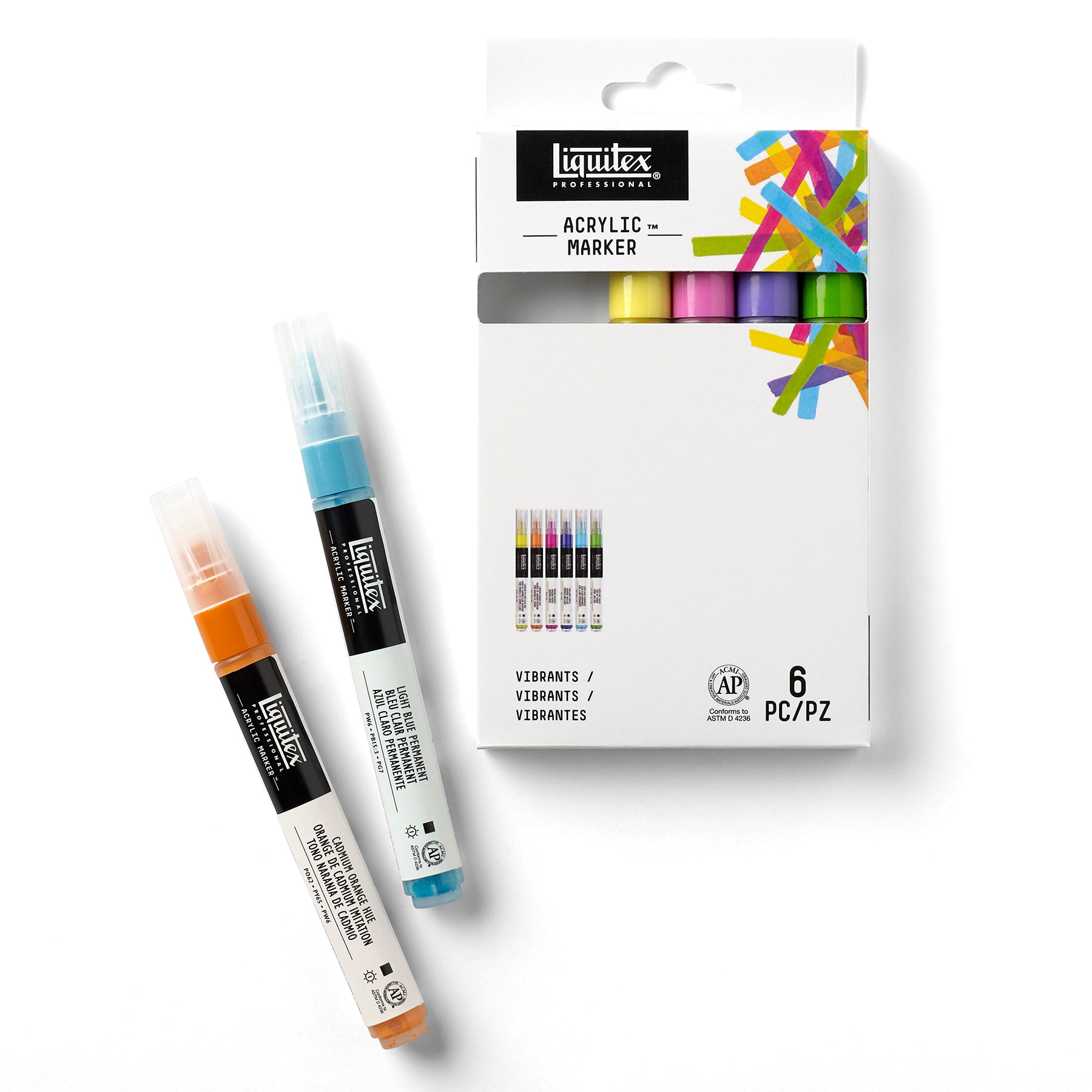 LQ Paint Marker Fine 6 Set - Vibrants