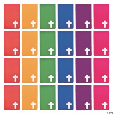 Religious Notepads With Cross - 24 Pieces