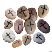 Cross Worry Stones - 12 Pieces