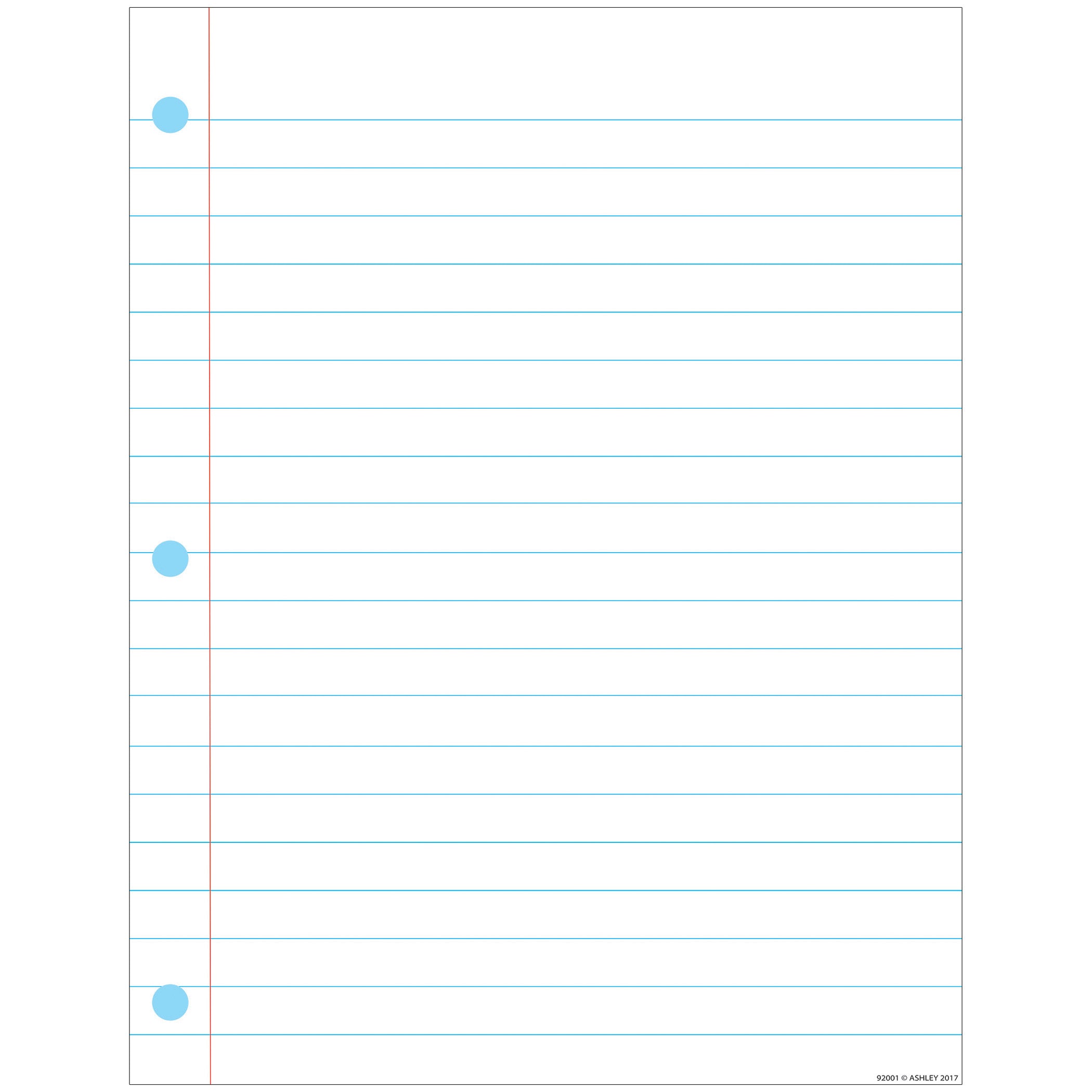 Smart Poly™ Notebook Page Chart, Dry-Erase Surface, 17" x 22"